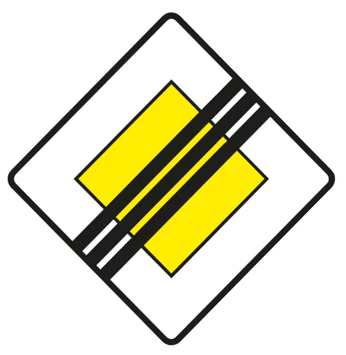 Ende der Vorfahrtstra&szlig;e