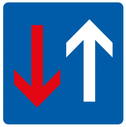 Vorrang vor dem Gegenverkehr