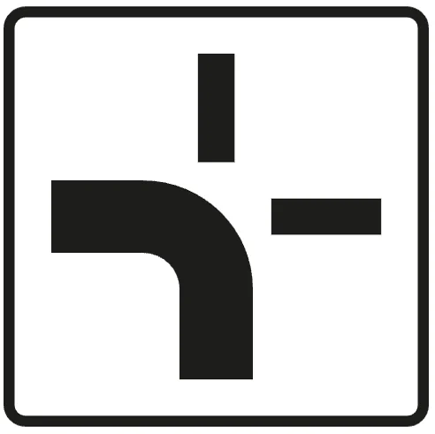 Vorfahrtstraße an Kreuzungen
